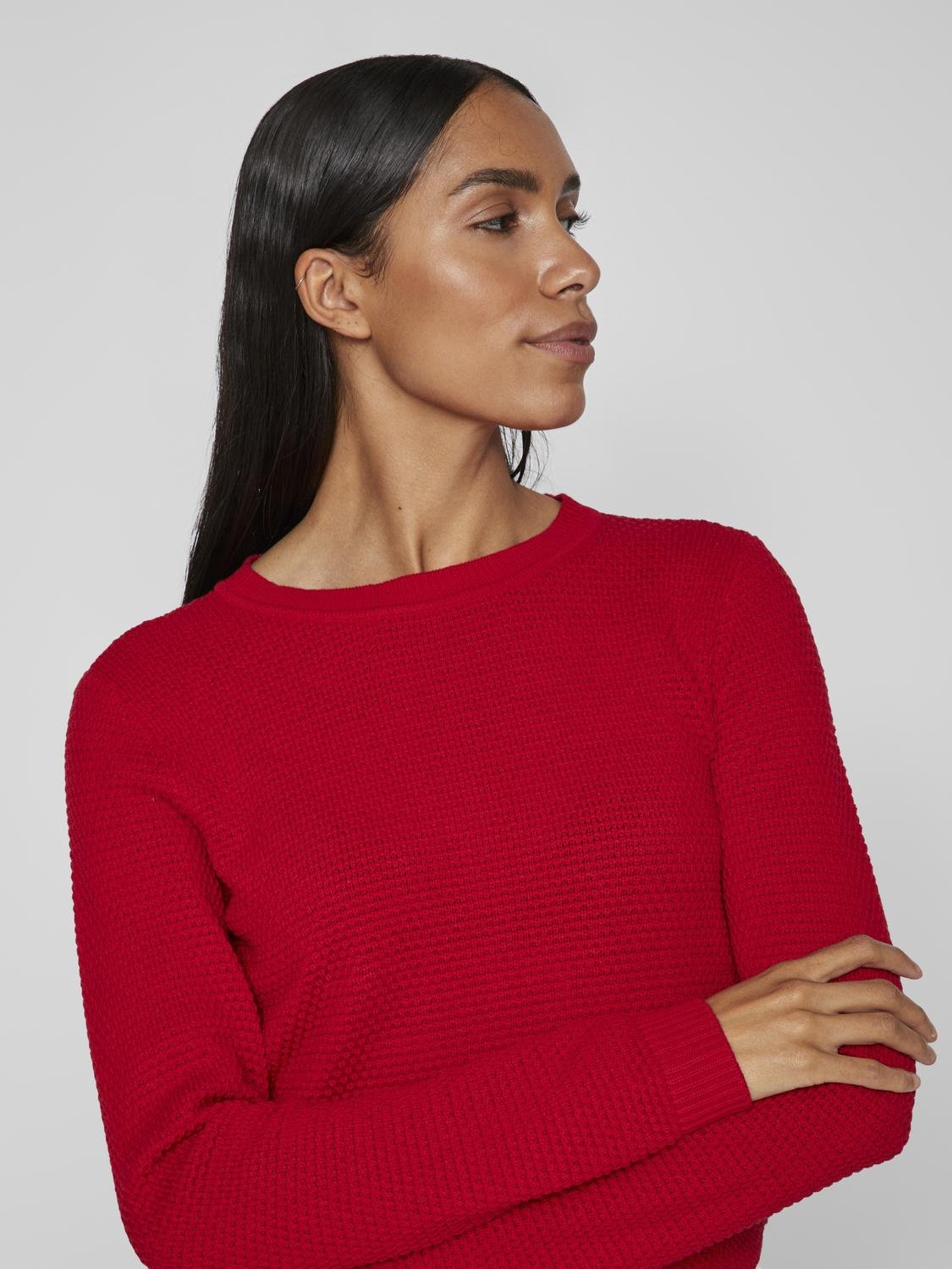 VIDALO Pullover - Barbados Cherry - VERO MODA & VILA Bergvik